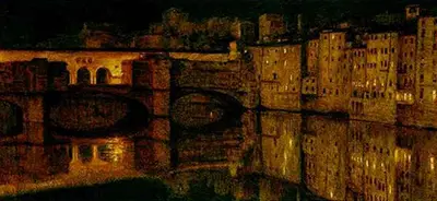 The Ponte Vecchio, Florence William Holman Hunt
